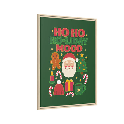 Ho Ho Ho-liday Mood - Framed Canvas