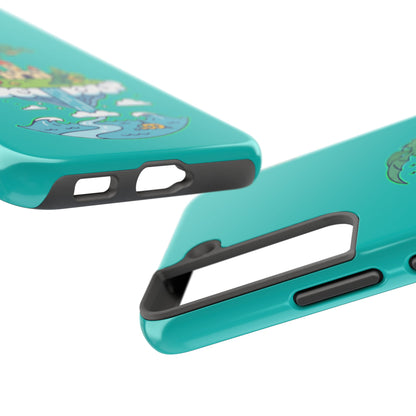 Floating Castle Dragon - Magical Fantasy Island - Phone Case