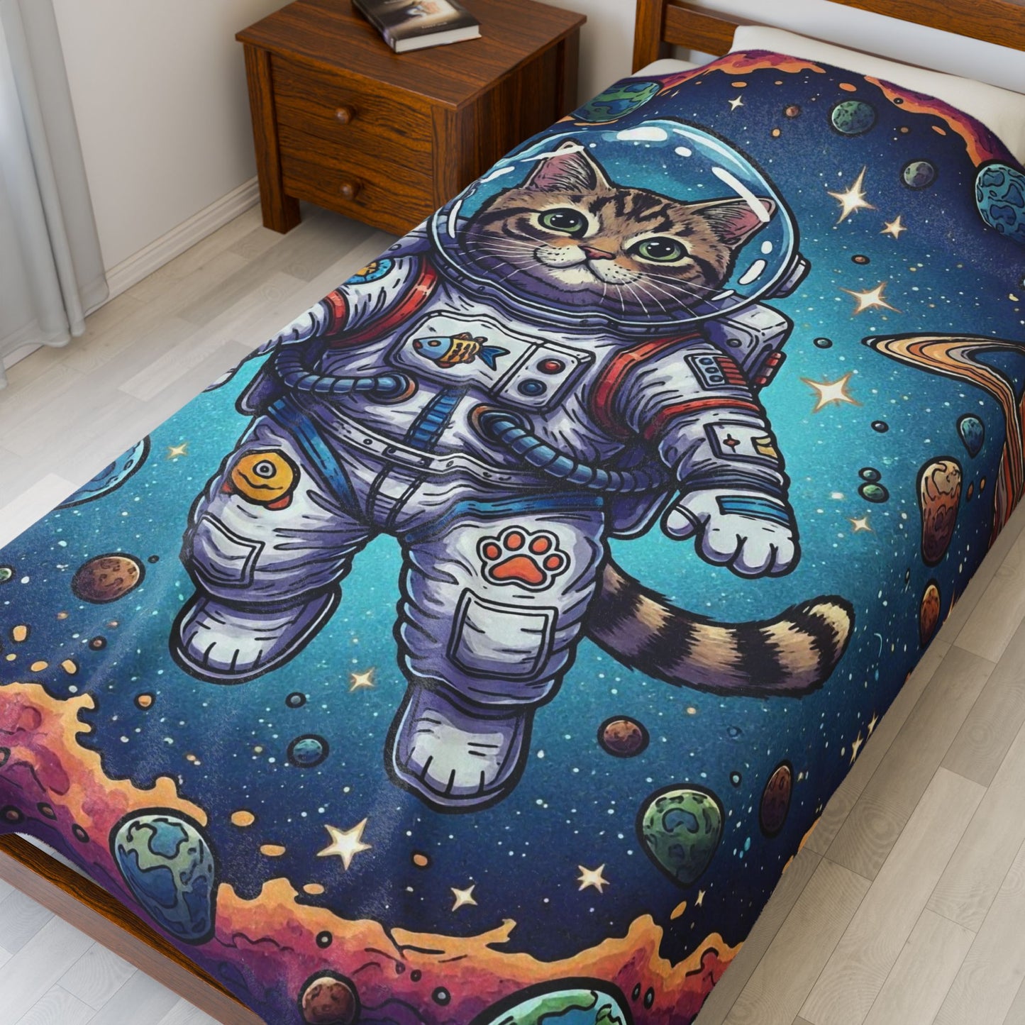 Astronaut Cat - Blanket