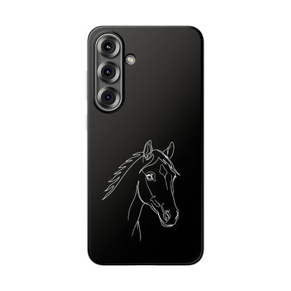 Horse Portrait Sketch - Flexi Phone Case