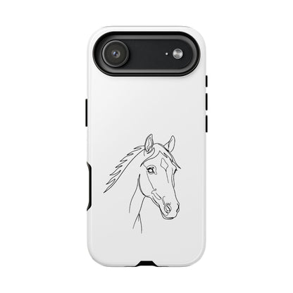 Horse Portrait Sketch - Tough Phone Case