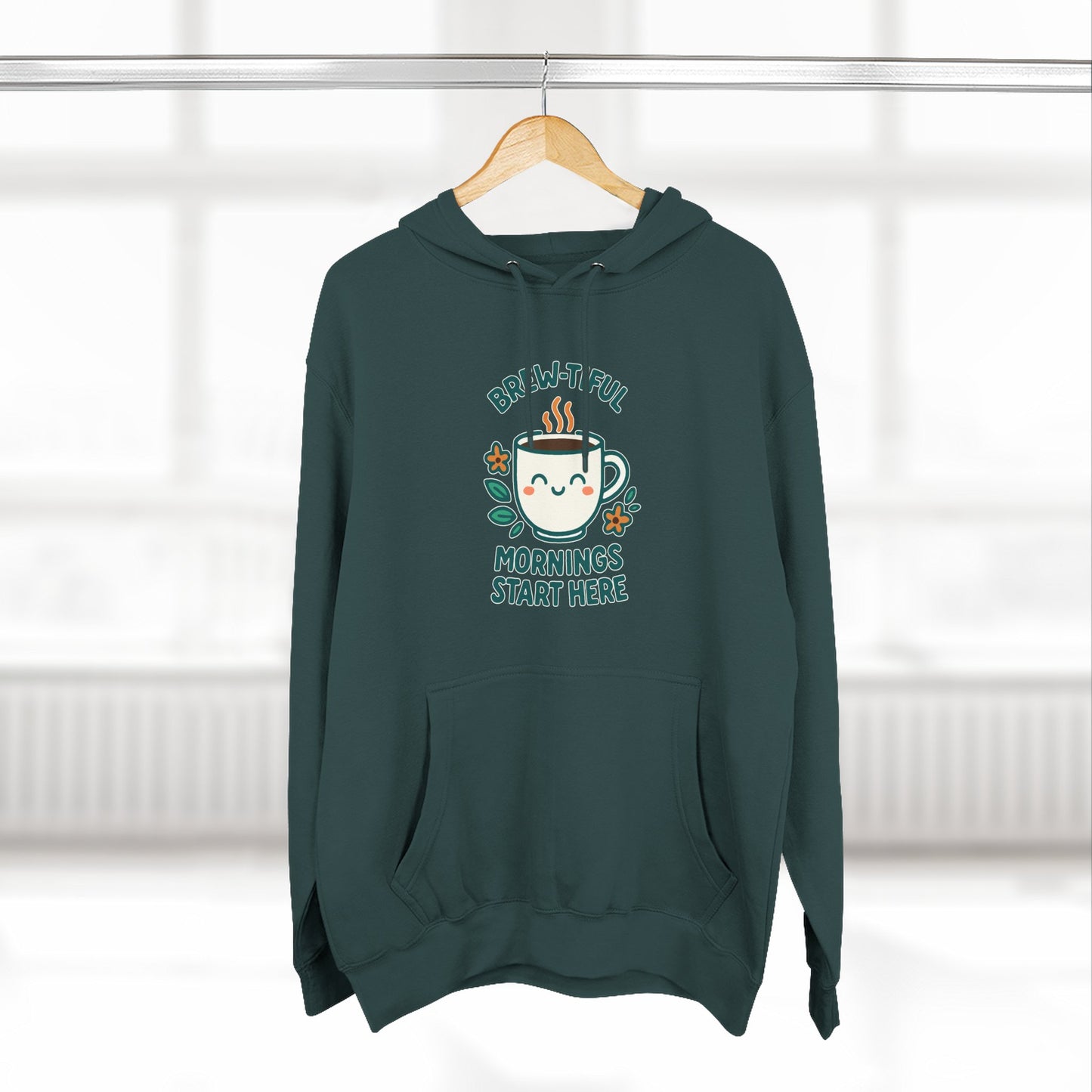 Brew-tiful Mornings Start Here - Hoodie