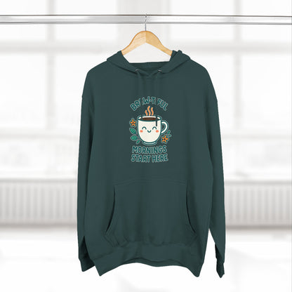 Brew-tiful Mornings Start Here - Hoodie