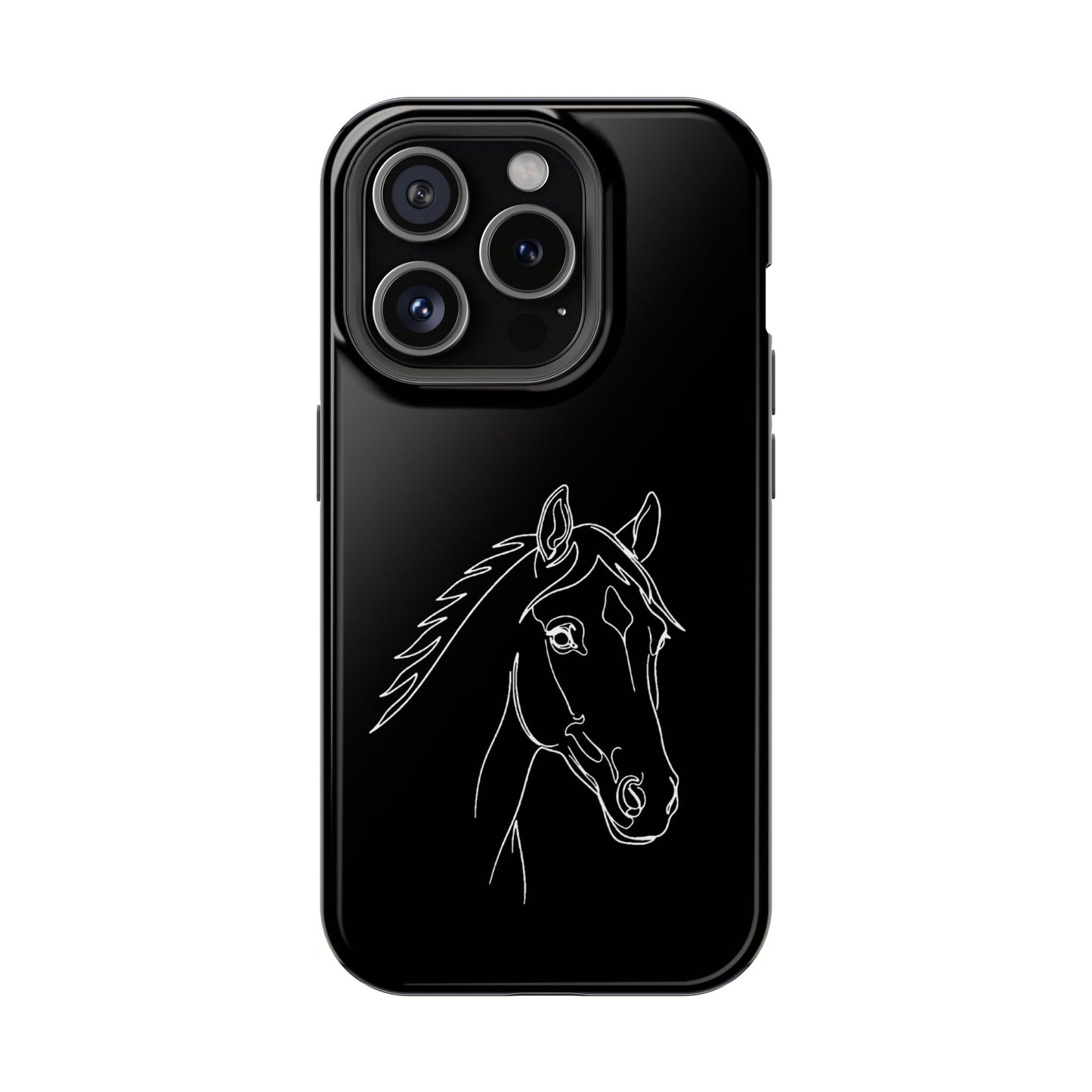 Horse Portrait Sketch - Magnetic Phone Case