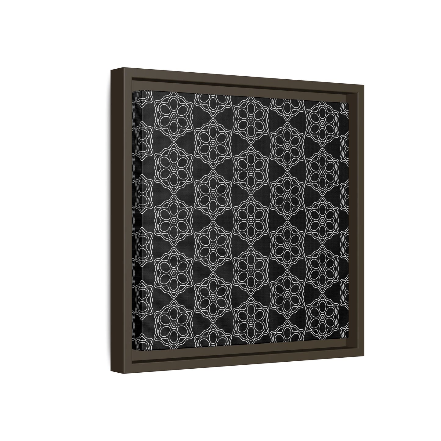 Geometric Sacred Flower - Framed Canvas