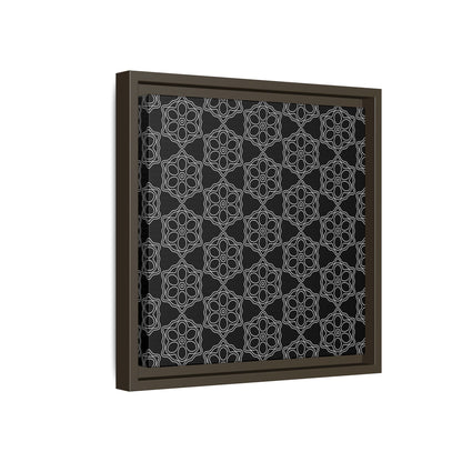 Geometric Sacred Flower - Framed Canvas