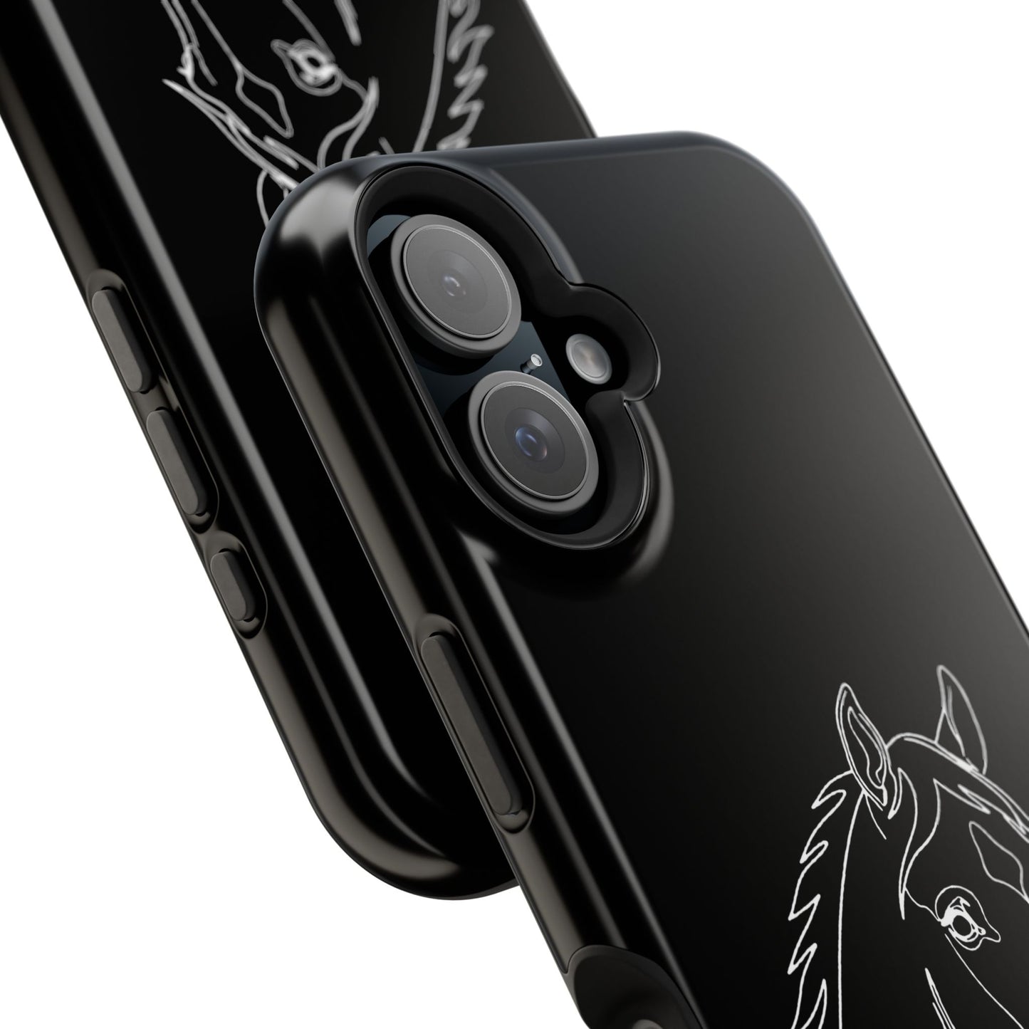 Horse Portrait Sketch - Magnetic Phone Case