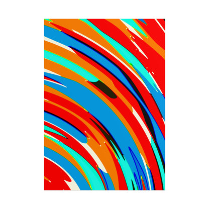 Abstract Rainbow Swirl Arc - Poster