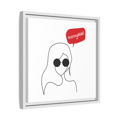Incroyable Chic Girl - Framed Canvas