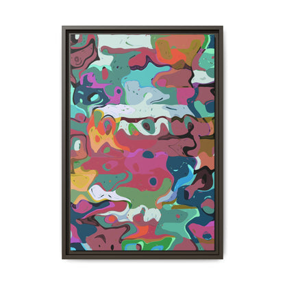 Colorful Abstract Marble - Framed Canvas
