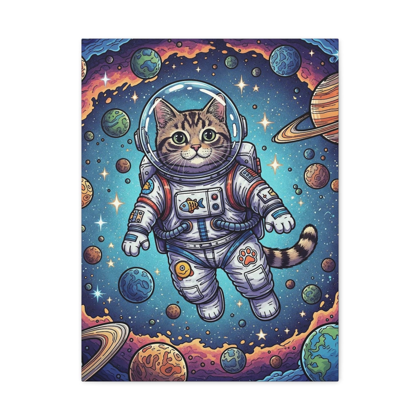 Astronaut Cat - Canvas