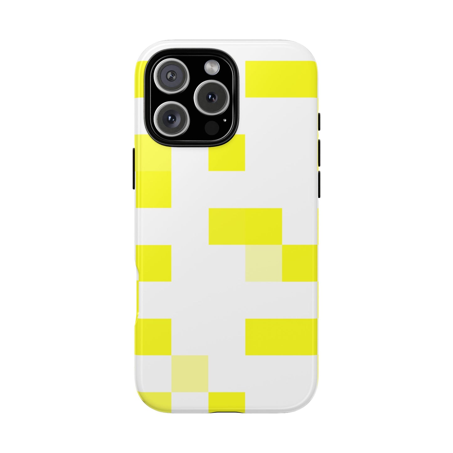 Yellow Pixel Grid -  Phone Case
