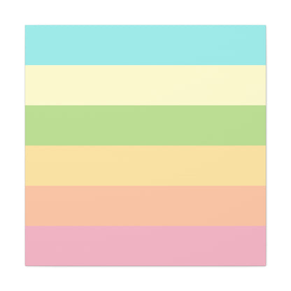Pastel Stripes - Canvas
