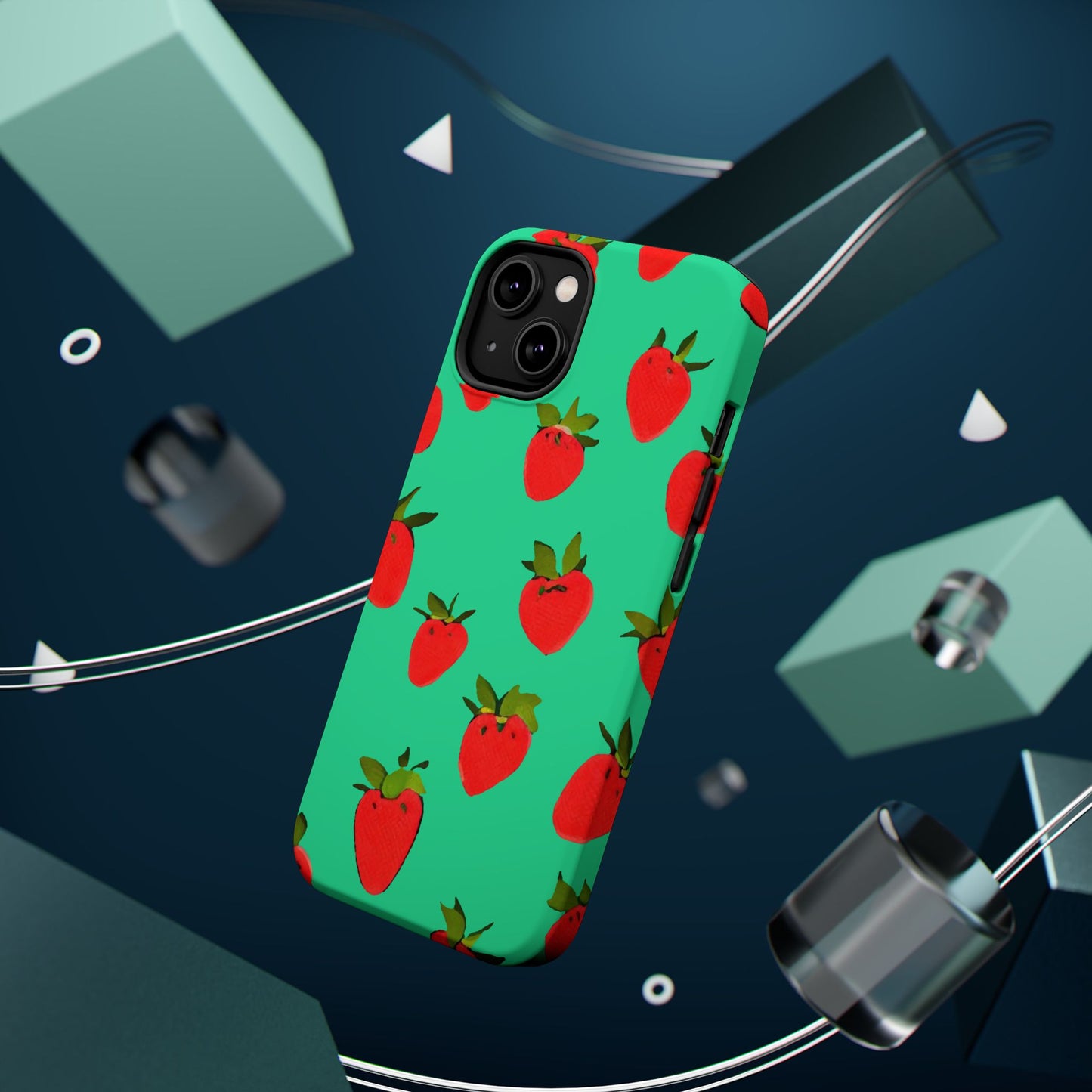 Strawberry Pattern - Magnetic Phone Case
