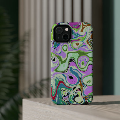 Vibrant Multi‑Color Swirl - Magnetic Phone Case