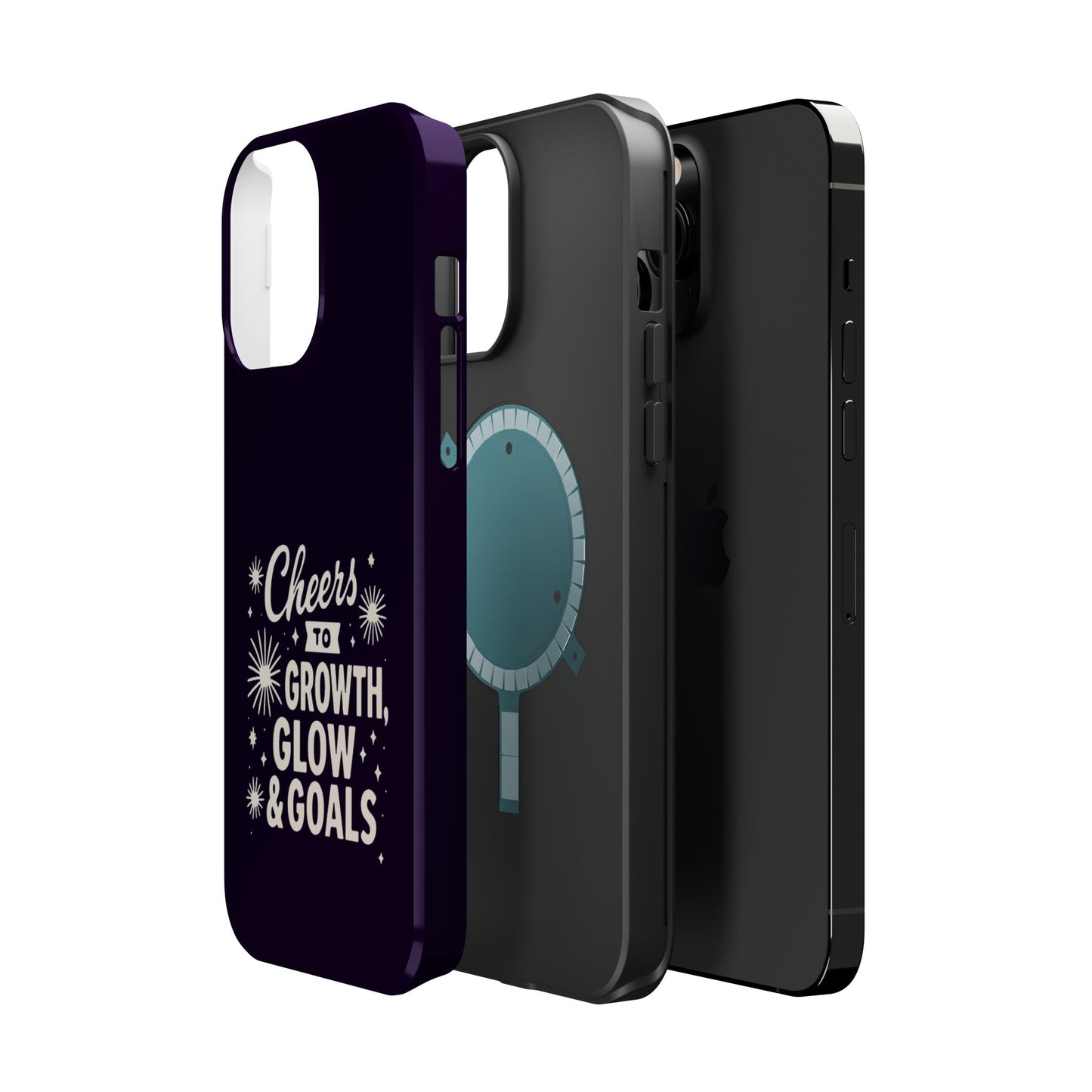 Cheers to Growth, Glow & Goals - Magnetic Phone Case