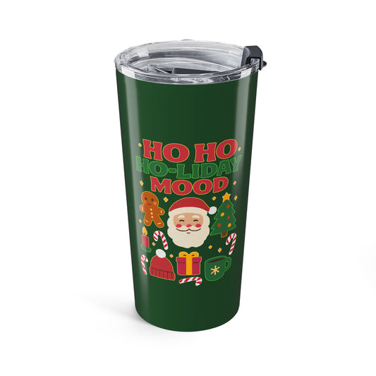 Festive Holiday Tumbler 20oz, Merry Christmas Travel Mug, Eco-Friendly Coffee Cup, Seasonal Gift for Friends & Family