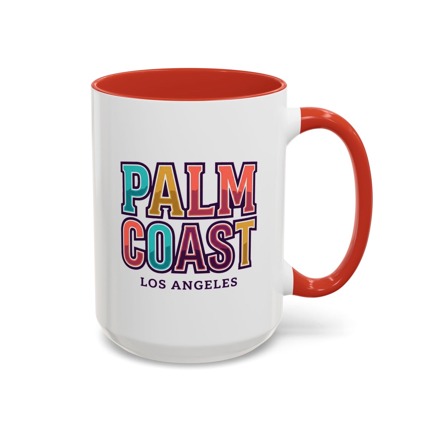 Palm Coast - Los Angeles - Color Accent Mug