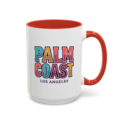 Palm Coast - Los Angeles - Color Accent Mug
