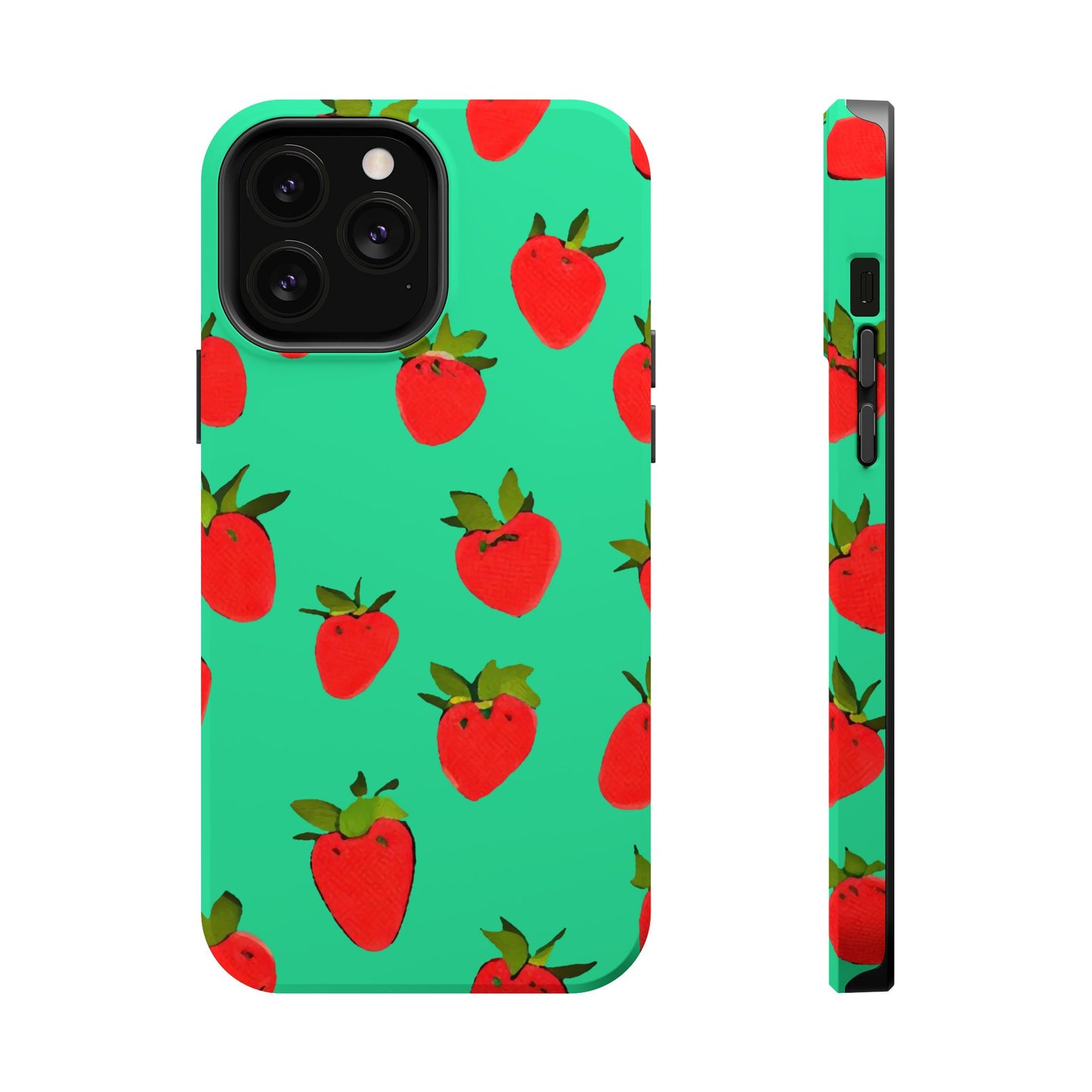Strawberry Pattern - Magnetic Phone Case