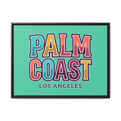 Palm Coast - Los Angeles - Framed Canvas