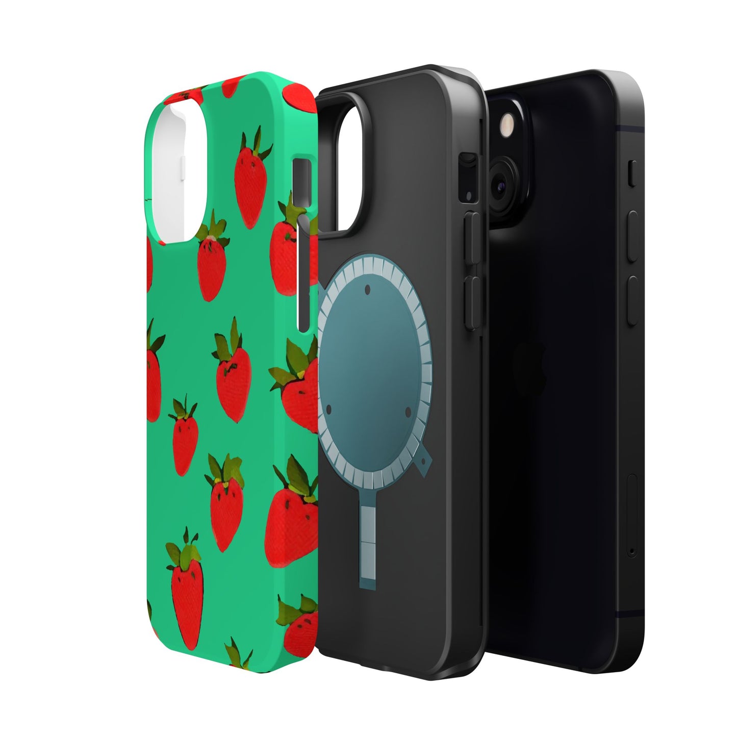 Strawberry Pattern - Magnetic Phone Case