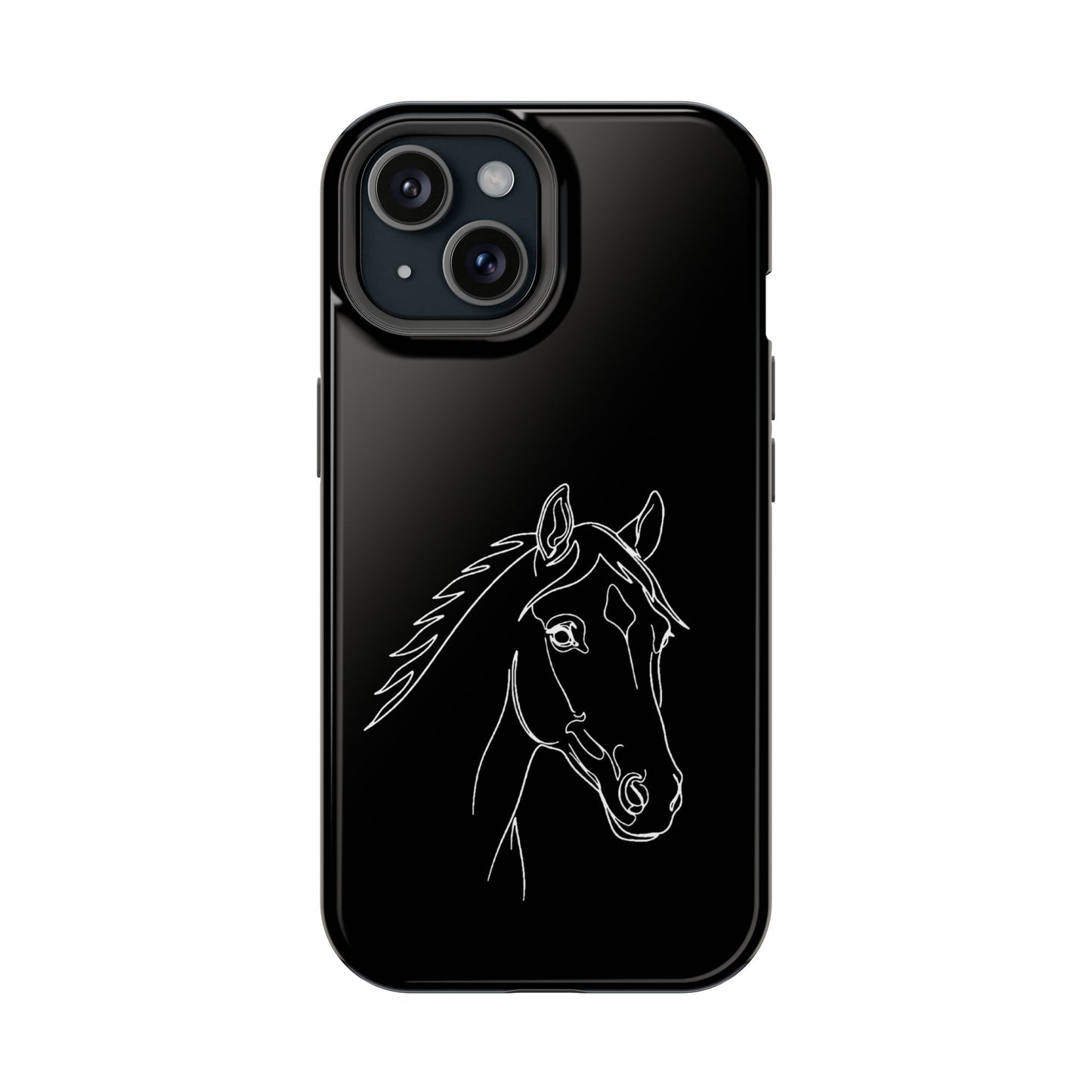Horse Portrait Sketch - Magnetic Phone Case