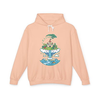Floating Castle Dragon - Magical Fantasy Island - Hoodie