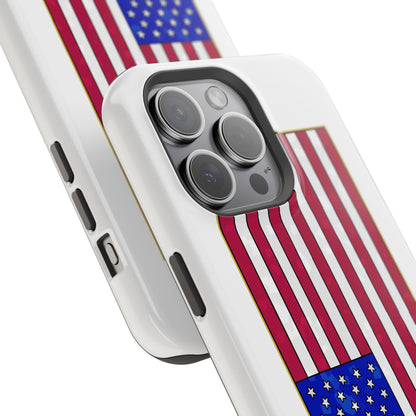 New Glory American Flag (Gold Edge Edition) - Magnetic Phone Case