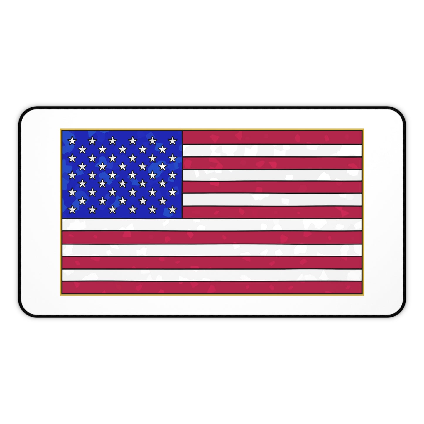 New Glory American Flag (Gold Edge Edition) - Desk Mat