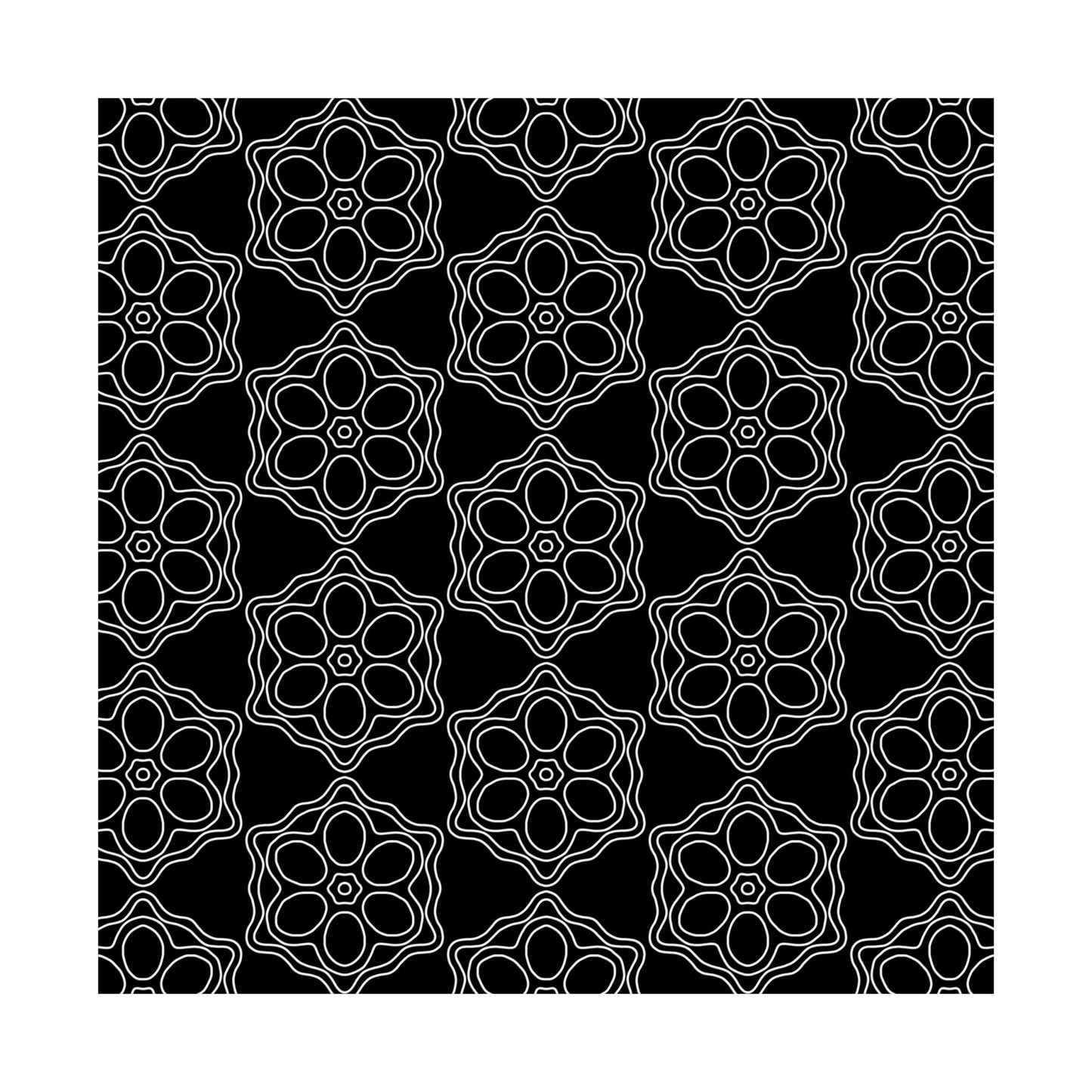 Geometric Sacred Flower - Poster