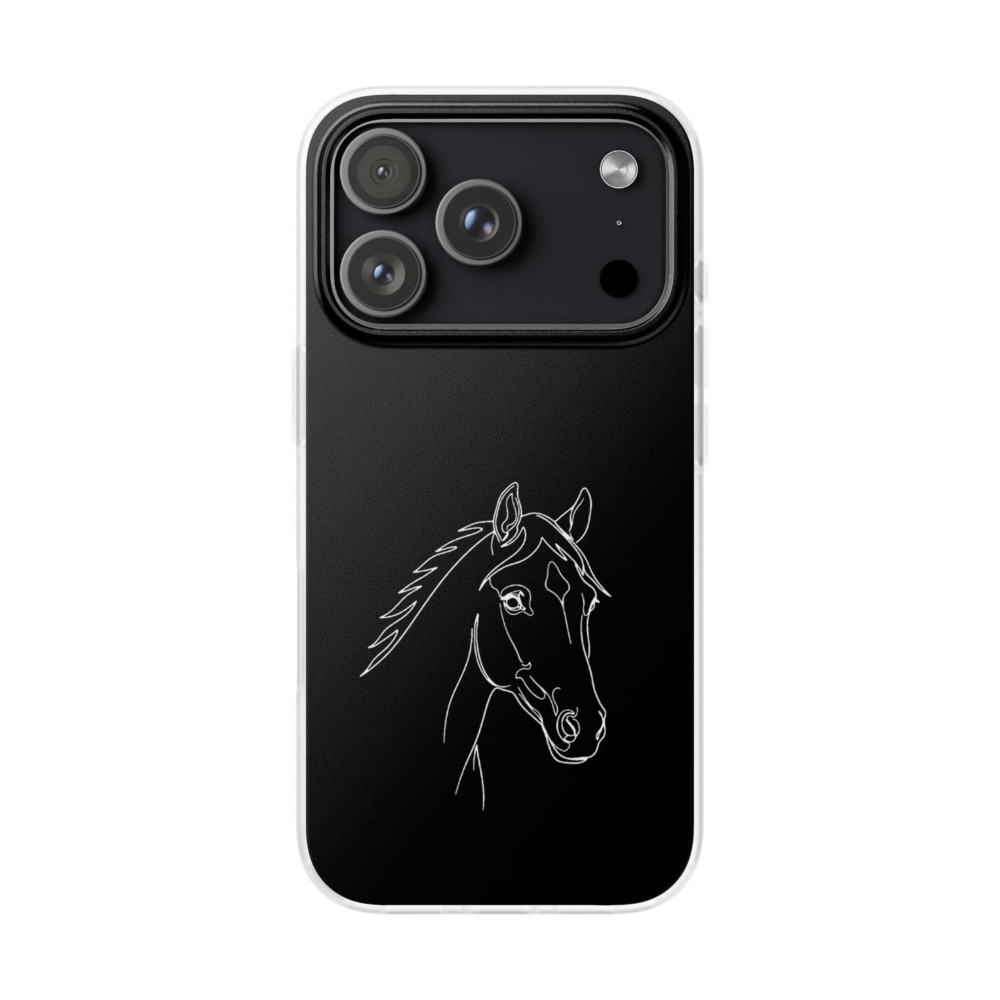 Horse Portrait Sketch - Flexi Phone Case