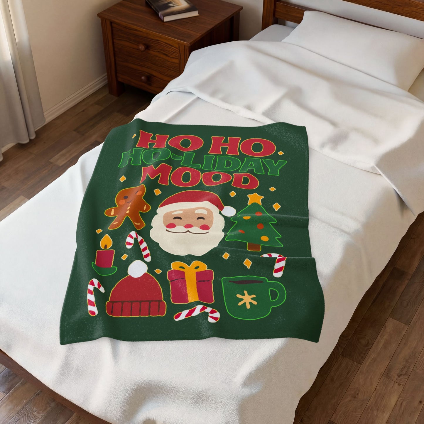 Ho Ho Ho-liday Mood - Plush Blanket