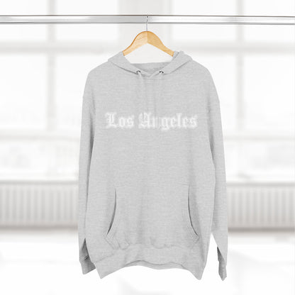 Los Angeles Three-Panel Fleece Hoodie, Cozy Sweatshirt, Streetwear Apparel, Gift for Her/Him, Casual Style, Travel Hoodie