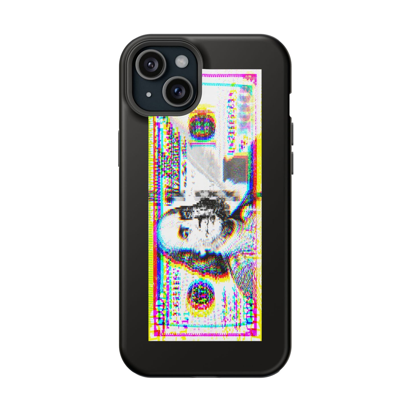 100 Dollars Bill - Neon Color Explosion - Magnetic Phone Case