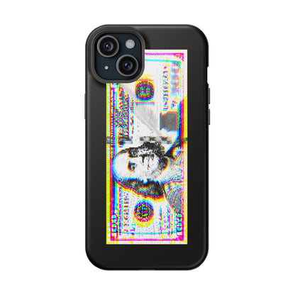 100 Dollars Bill - Neon Color Explosion - Magnetic Phone Case