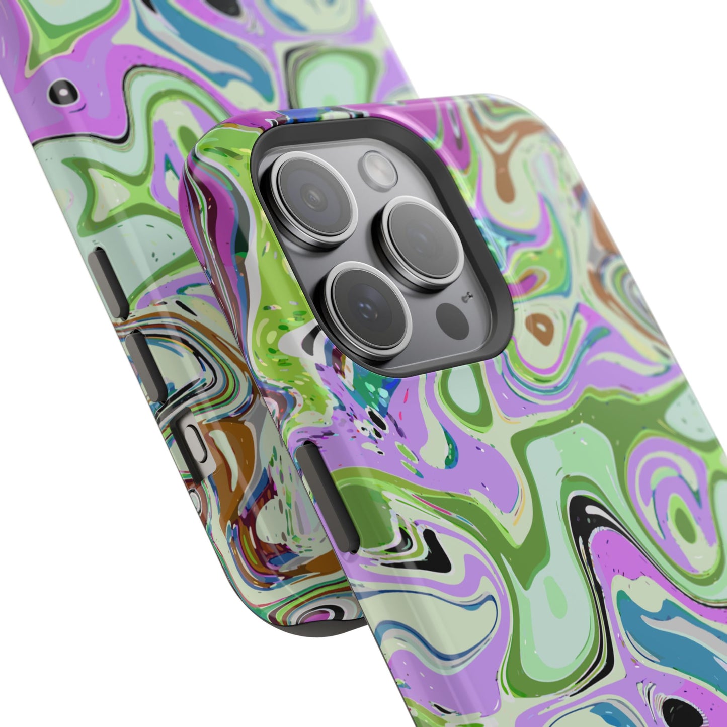 Vibrant Multi‑Color Swirl - Magnetic Phone Case