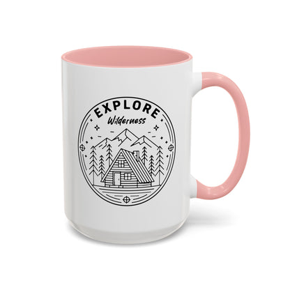 Explore Wilderness - Color Accent Mug