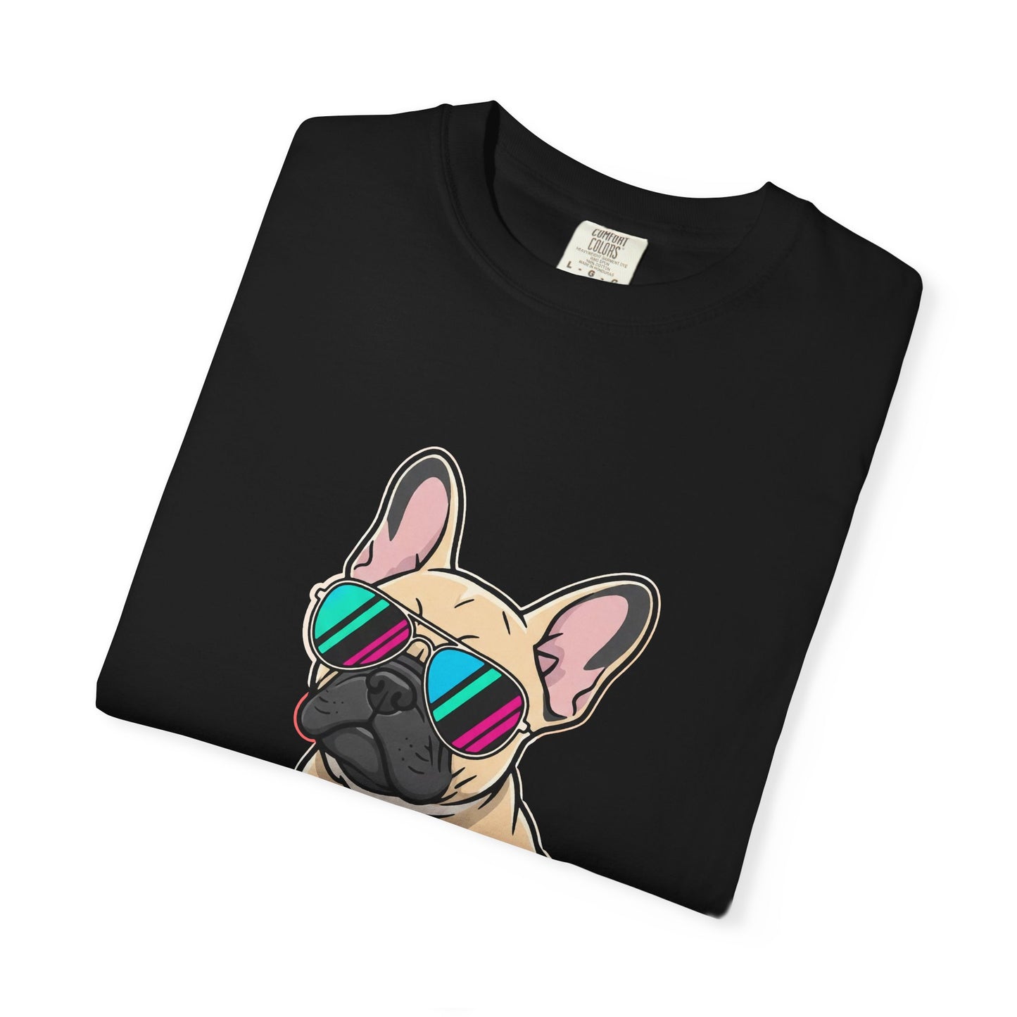 French Bulldog with Sunglasses - T-Shirt