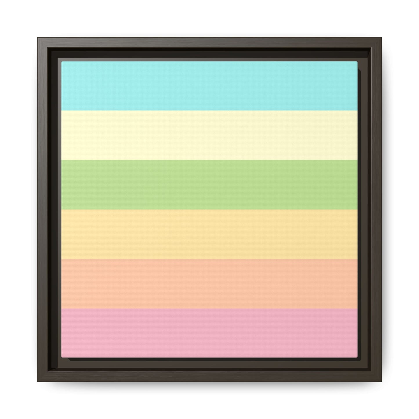 Pastel Stripes - Framed Canvas