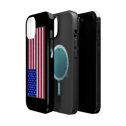 New Glory American Flag (Gold Edge Edition) - Magnetic Phone Case