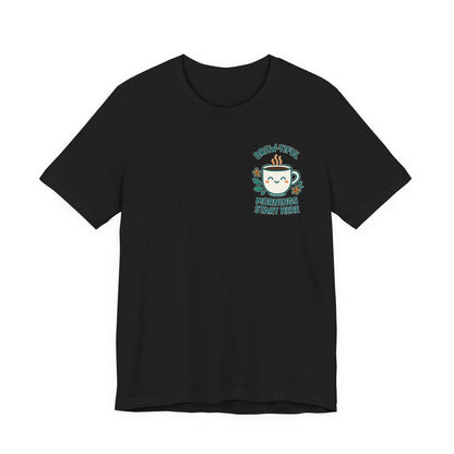 Cute Coffee Lover T-Shirt, Brew-tiful Mornings Start Here Tee, Perfect for Baristas, Gift for Coffee Enthusiasts, Cozy Everyday Wear