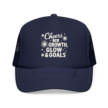 Cheers to Growth, Glow & Goals - Cap