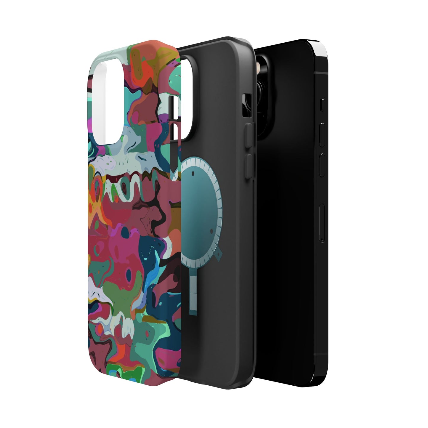 Colorful Abstract Marble - Magnetic Phone Case