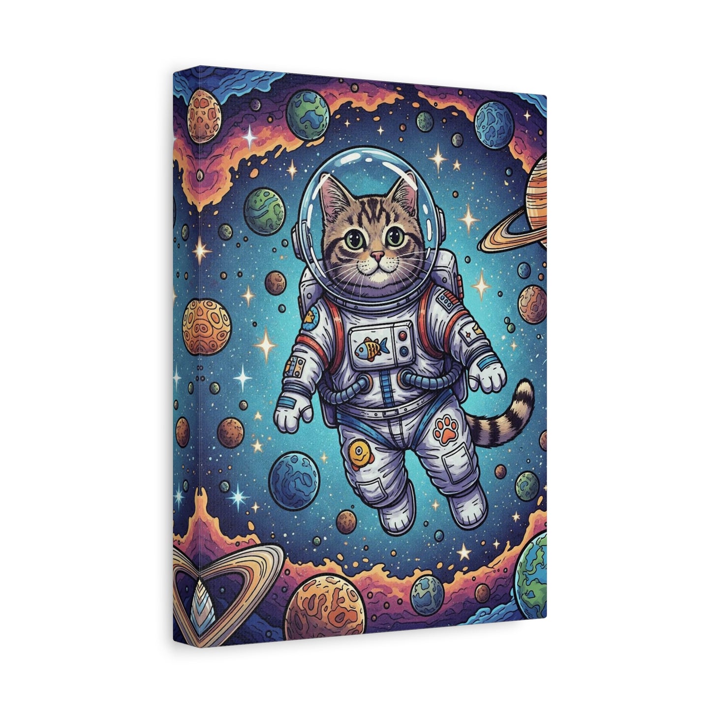 Astronaut Cat - Canvas
