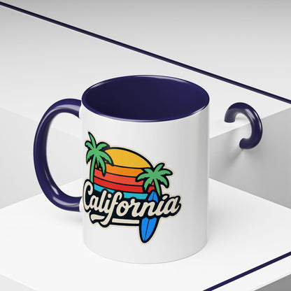 California Surf Vibes - Color Accent Mug