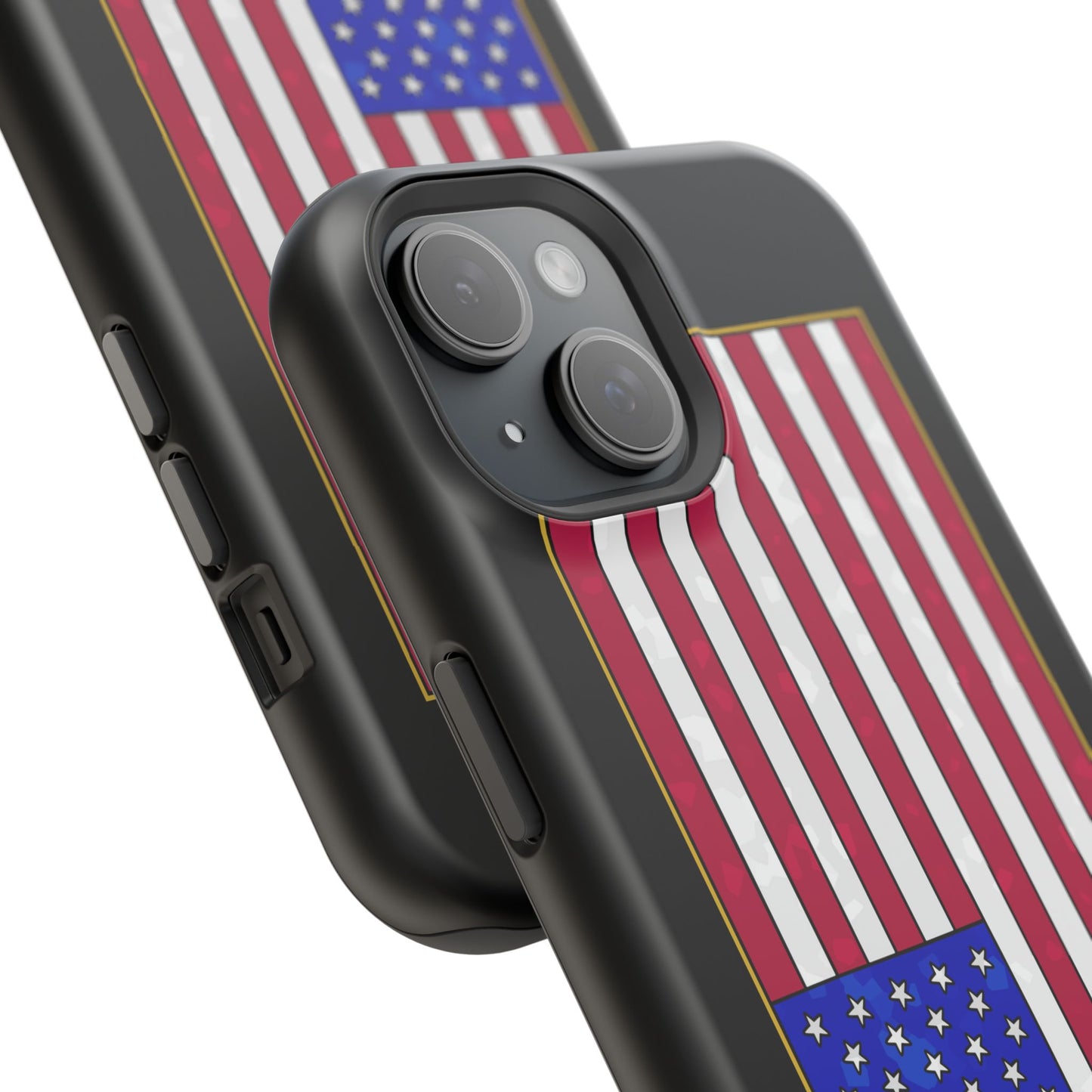 New Glory American Flag (Gold Edge Edition) - Magnetic Phone Case