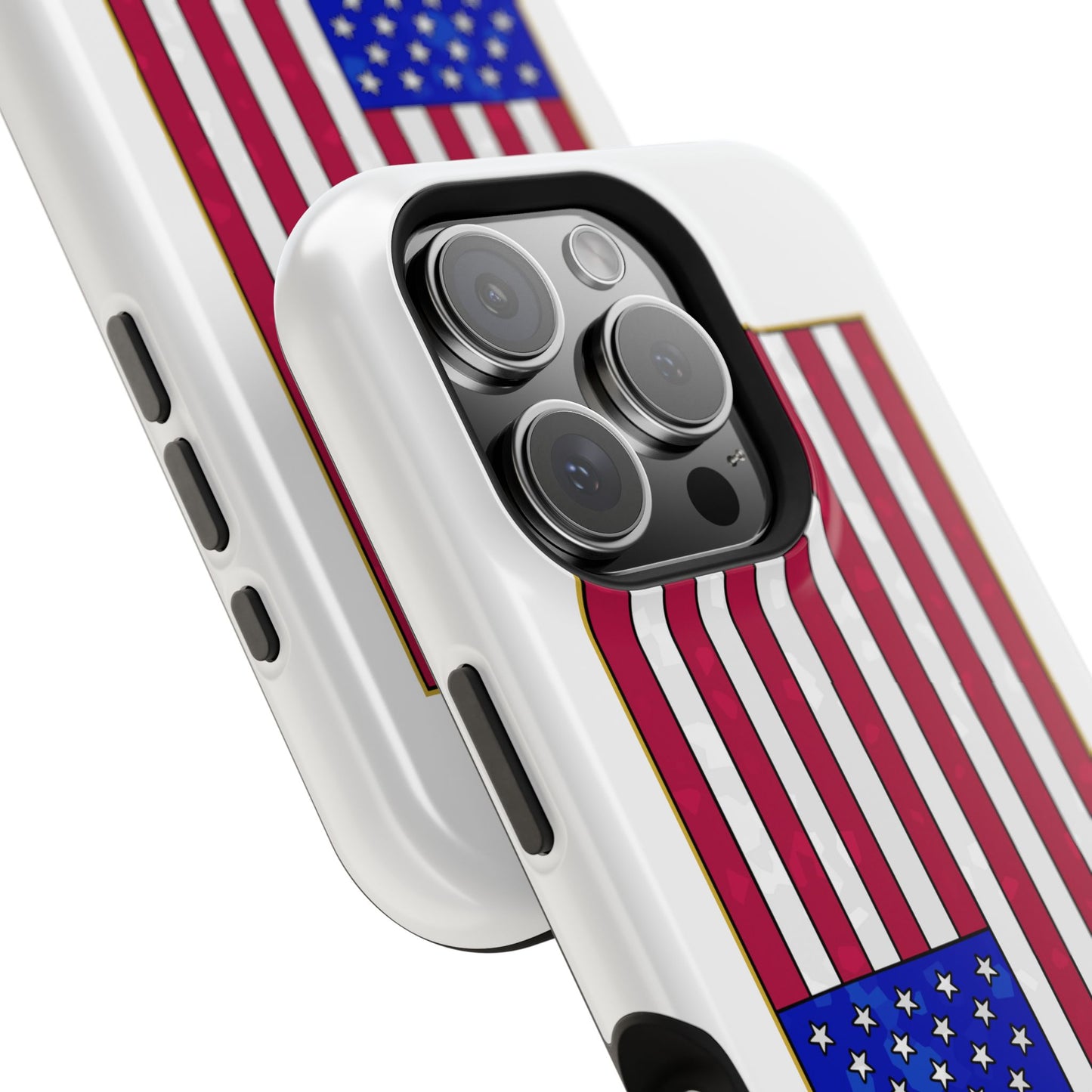 New Glory American Flag (Gold Edge Edition) - Magnetic Phone Case