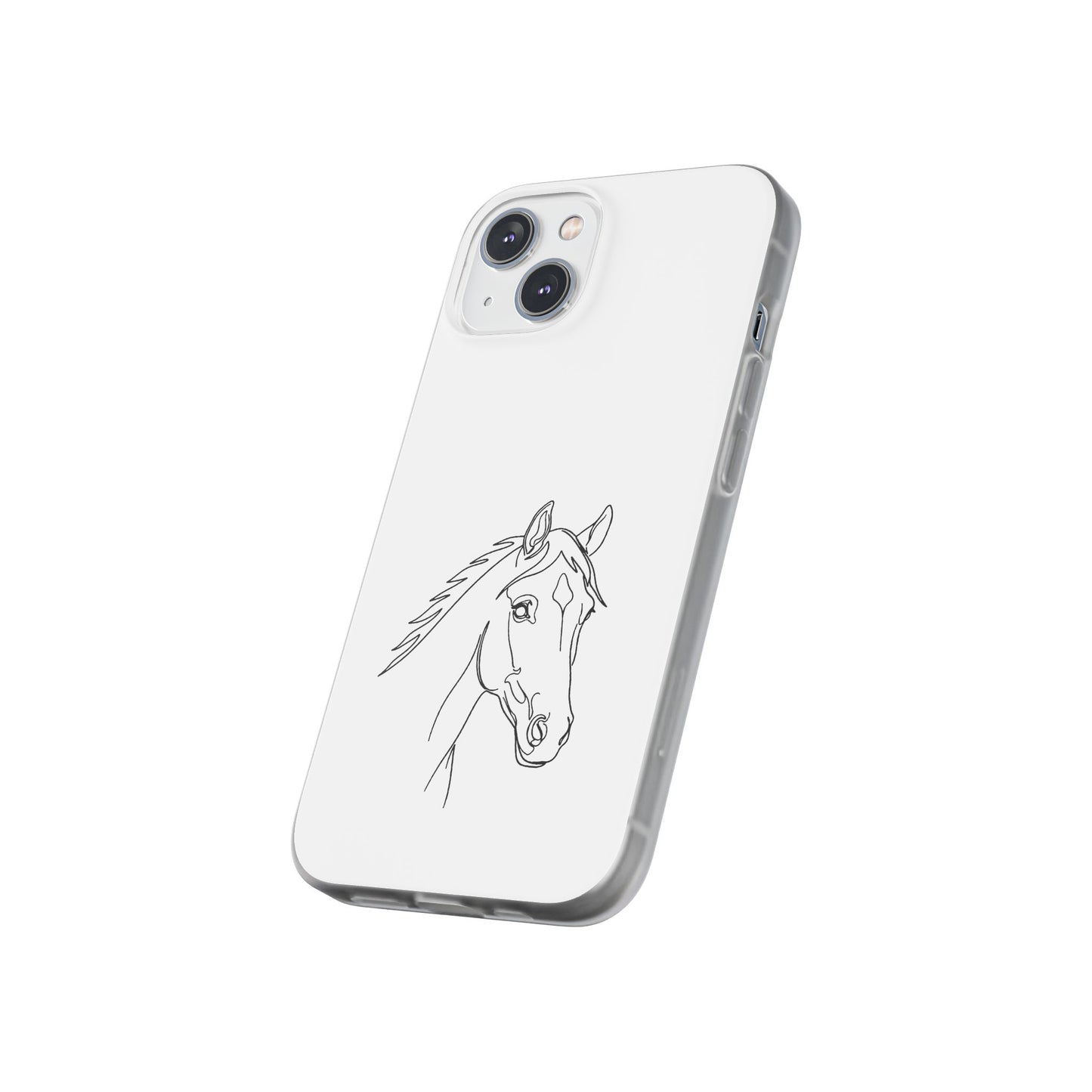Horse Portrait Sketch - Flexi Phone Case
