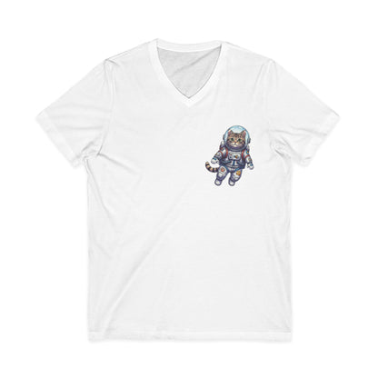 Astronaut Cat - V-Neck Tee